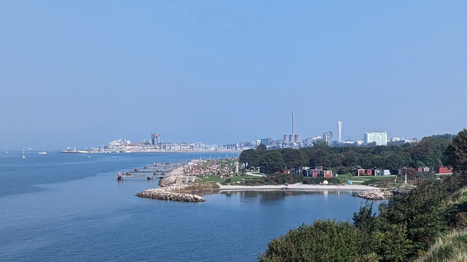 Vue sur la ville de Malmö en Suède.