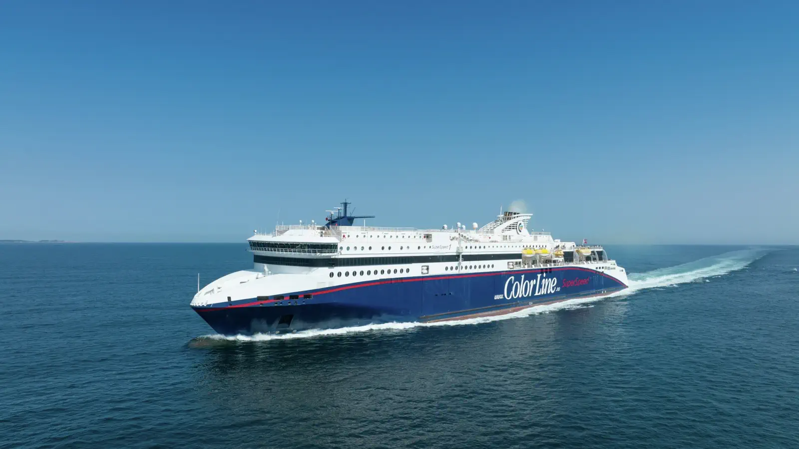Le Color Line Ferry Superspeed 1 est utilisé sur la route Hirtshals-Kristiansand.