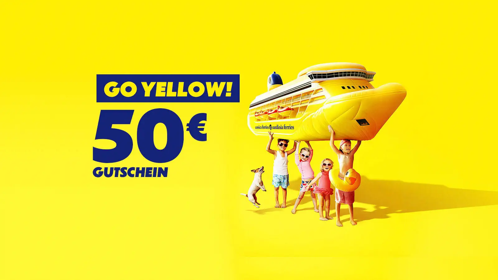 Bon de 50€ de Corsica Ferries pour ta réservation de ferry.