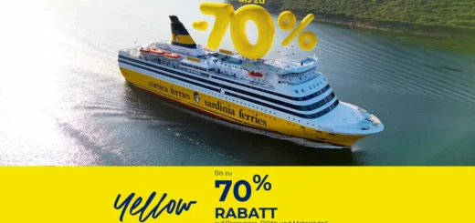 Corsica Ferries Black Friday 2024 - Yellow Friday avec jusqu'à 70% de réduction