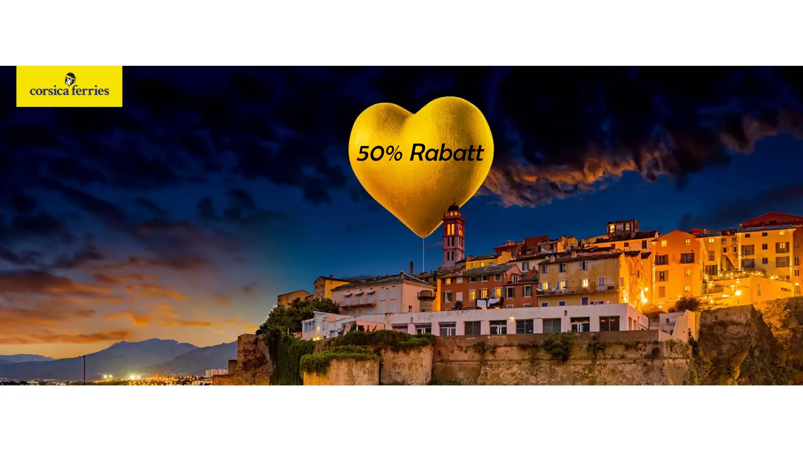 Corsica Ferries 50% de réduction pour la Saint-Valentin 2024