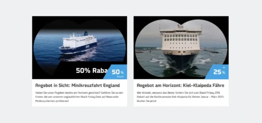 DFDS Black Friday 2024 avec 50% de réduction sur les mini-croisières et 25% de réduction sur les liaisons en ferry
