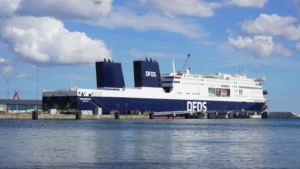 DFDS Seaways Le ferry DFDS Aura Seaways à Karlshamn.
