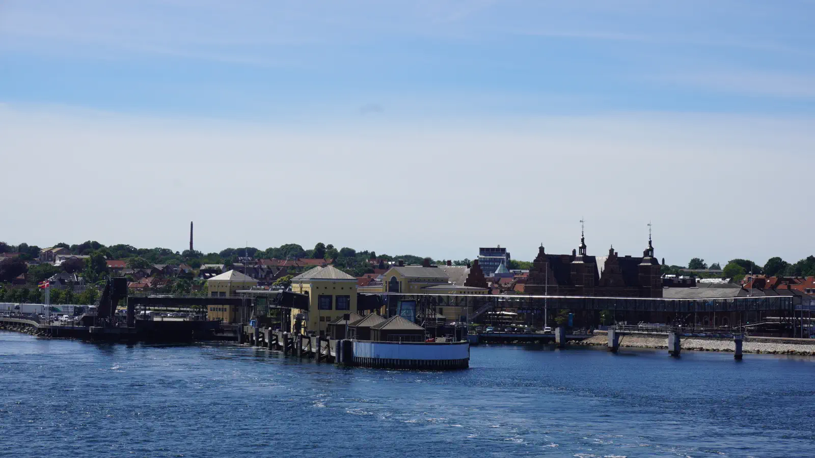 Le port de ferry de Helsingör au Danemark. C'est ici que s'amarrent les Ferries de l'Öresundslinjen en provenance de Helsingborg.