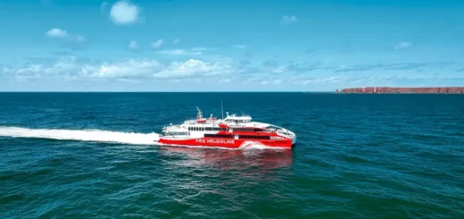 FRS Helgoline Halunder Jet au large de Helgoland. Source : FRS Helgoline