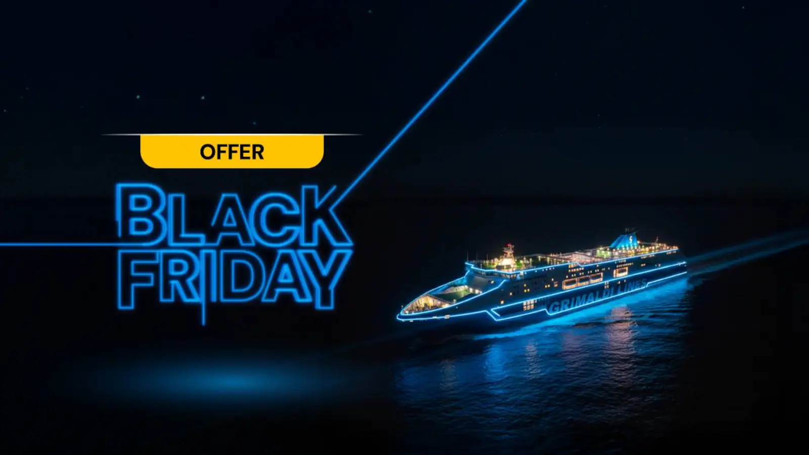 Grimaldi Lines Black Friday 2025 - 20% de réduction sur les traversées en ferry