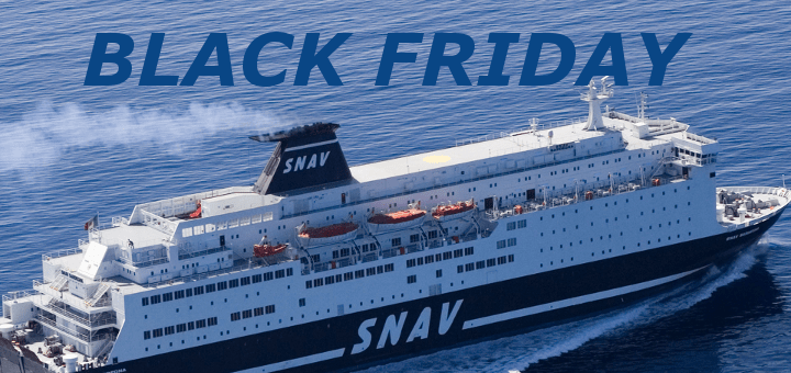 SNAV Black Friday 2022 avec 50% de réduction sur les billets de ferry