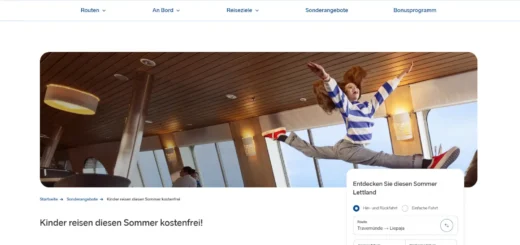 Avec Stena Line, les enfants voyagent gratuitement sur les ferries vers la Lettonie.