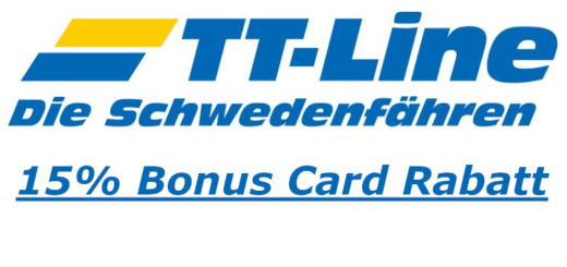 TT-Line Réduction Bonus Card - 15% de réduction sur les tarifs SMART et FLEX