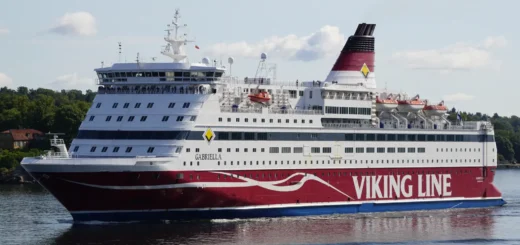 The ferry Gabriella of the Viking Line on its way to the Stockholm archipelago.