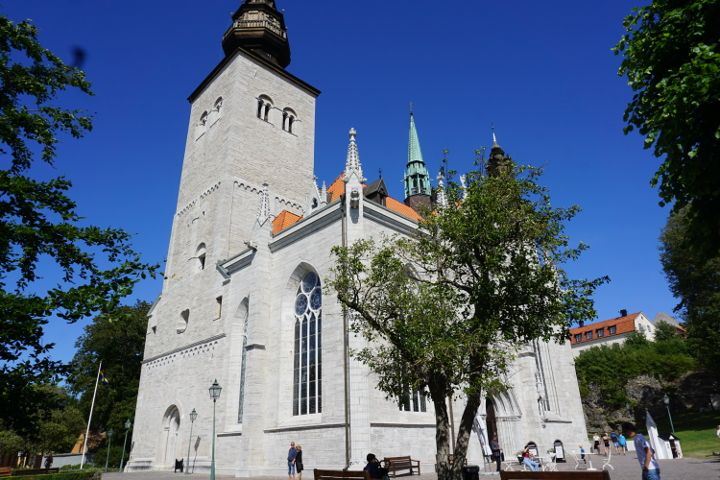 L'église cathédrale St. Katrin à Visby sur l'île de Gotland.