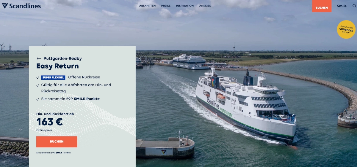 Scandlines Billet de retour facile 2023